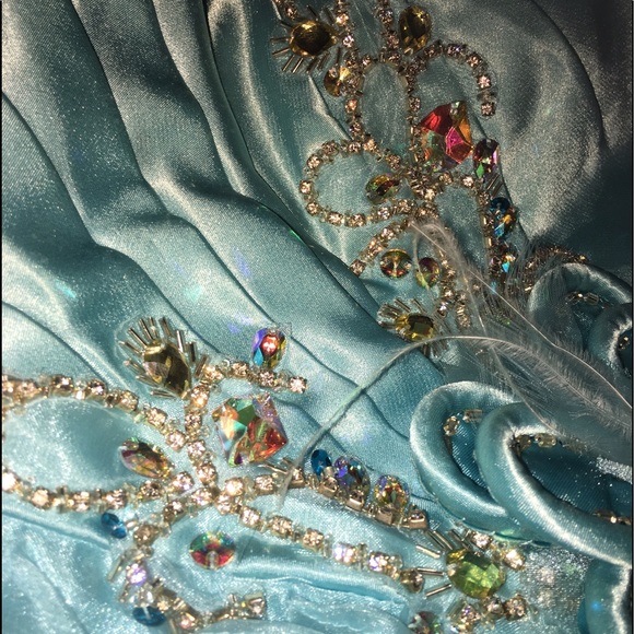 Short, Corset Homecoming Ball Gown Dress Blue - Picture 5 of 7