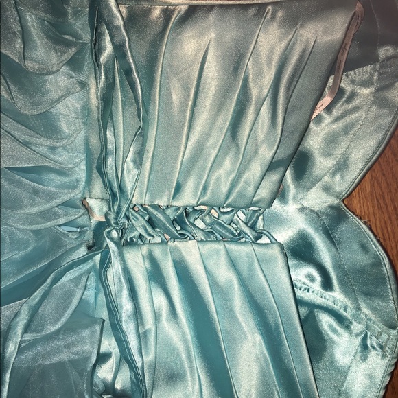 Short, Corset Homecoming Ball Gown Dress Blue - Picture 7 of 7