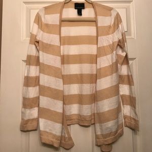 Cynthia Rowley striped open front cardigan, size M