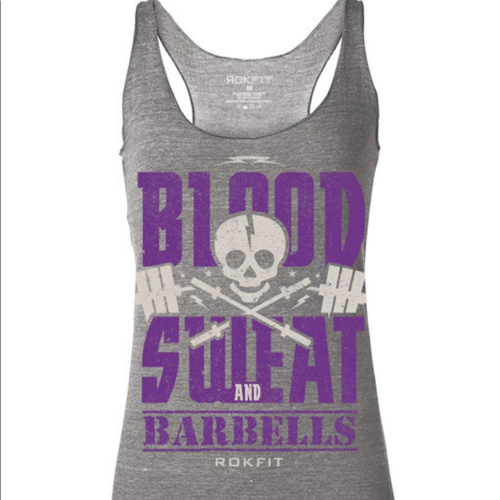 ROKFIT Blood Sweat and Barbells tank