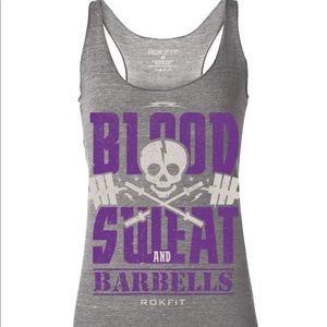 ROKFIT Blood Sweat and Barbells tank
