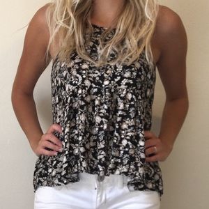 AMERICAN EAGLE floral flowy racerback
