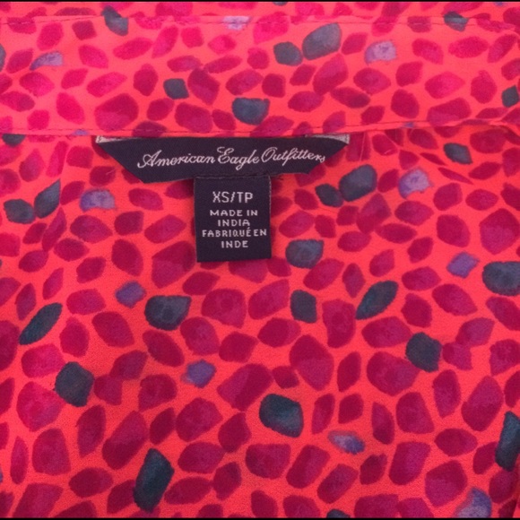 Sheer button down blouse - Picture 3 of 3