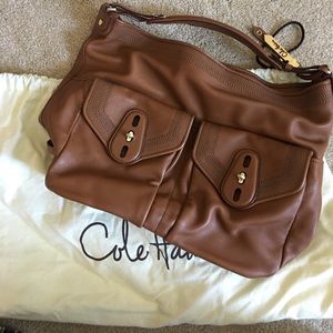 Cole Han Shoulder Bag - Camel Leather