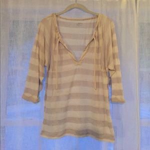 LOFT super soft casual striped shirt