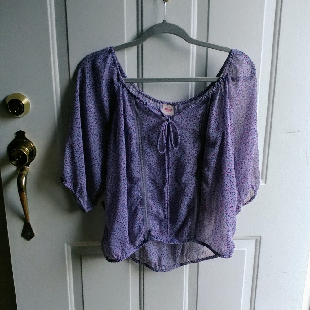 Sheer lilac blouse - just lovely