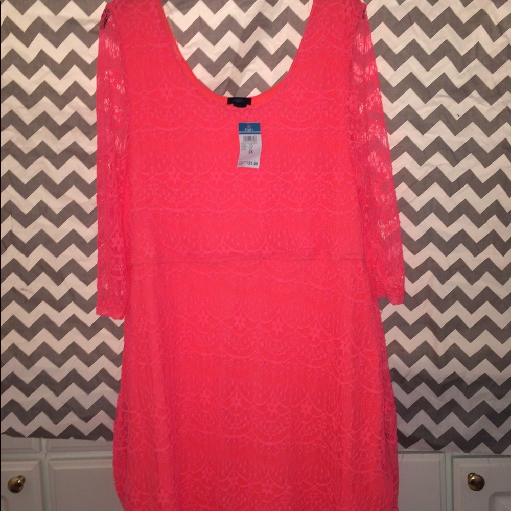 Lacey bright dress!