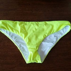 Victoria secret neon lime/yellow bikini bottom
