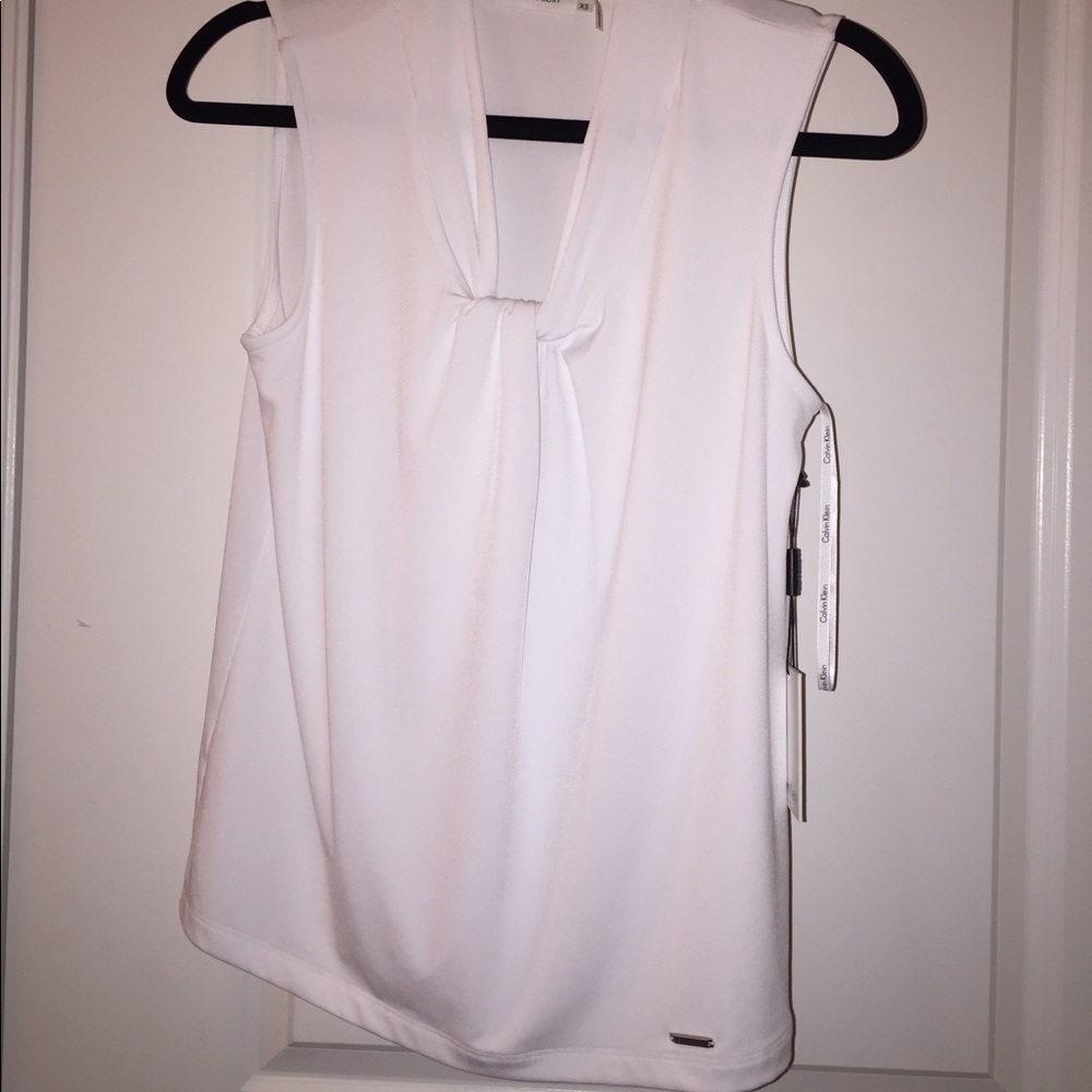 NWT White Calvin Klein top size XS