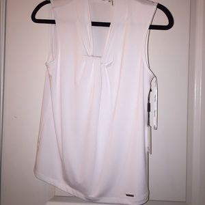NWT White Calvin Klein top size XS