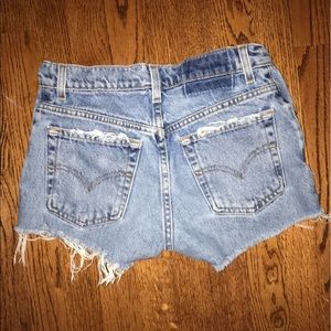 LF Levi's Furst of A Kind Denim Cutout Shorts