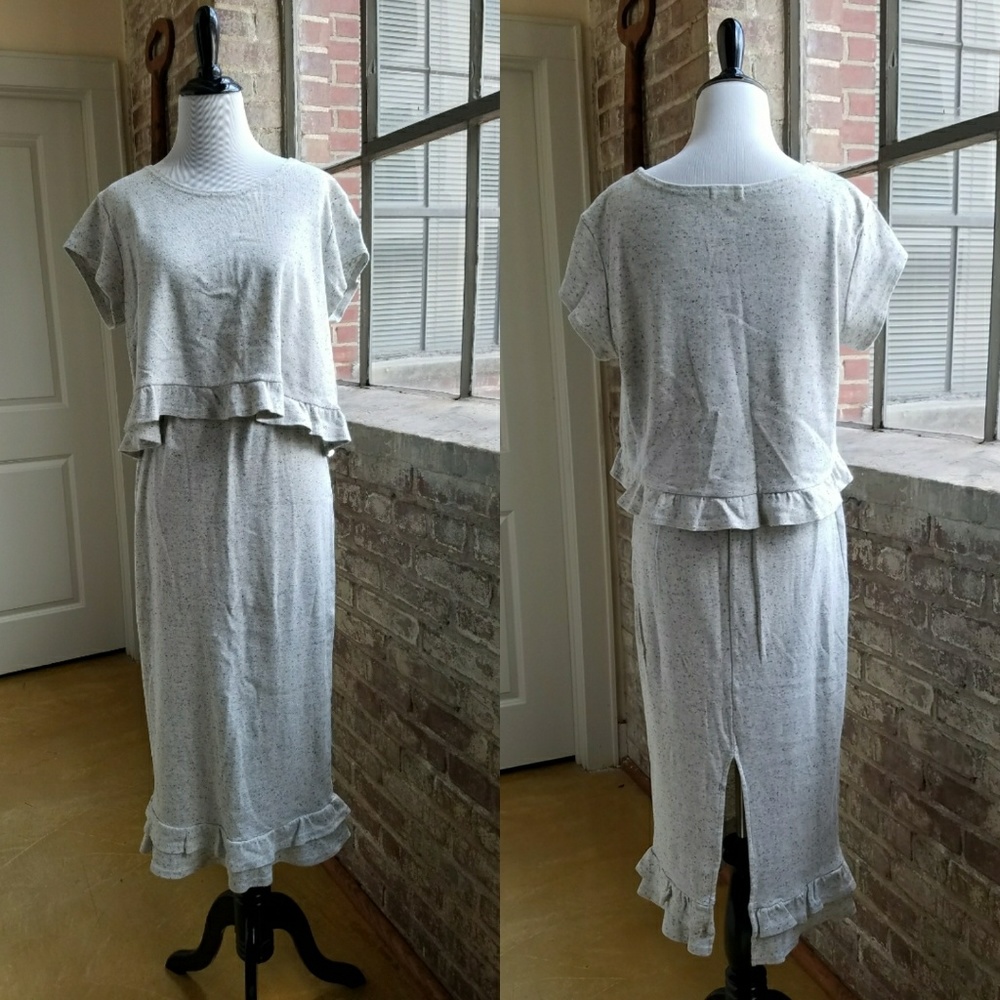 Vintage Adorable Crop Top/Skirt Set