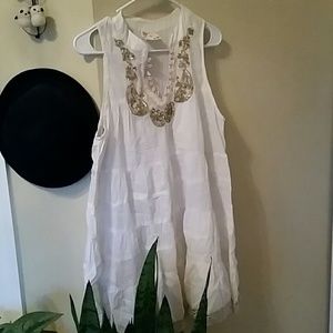FP White Sequin Dress