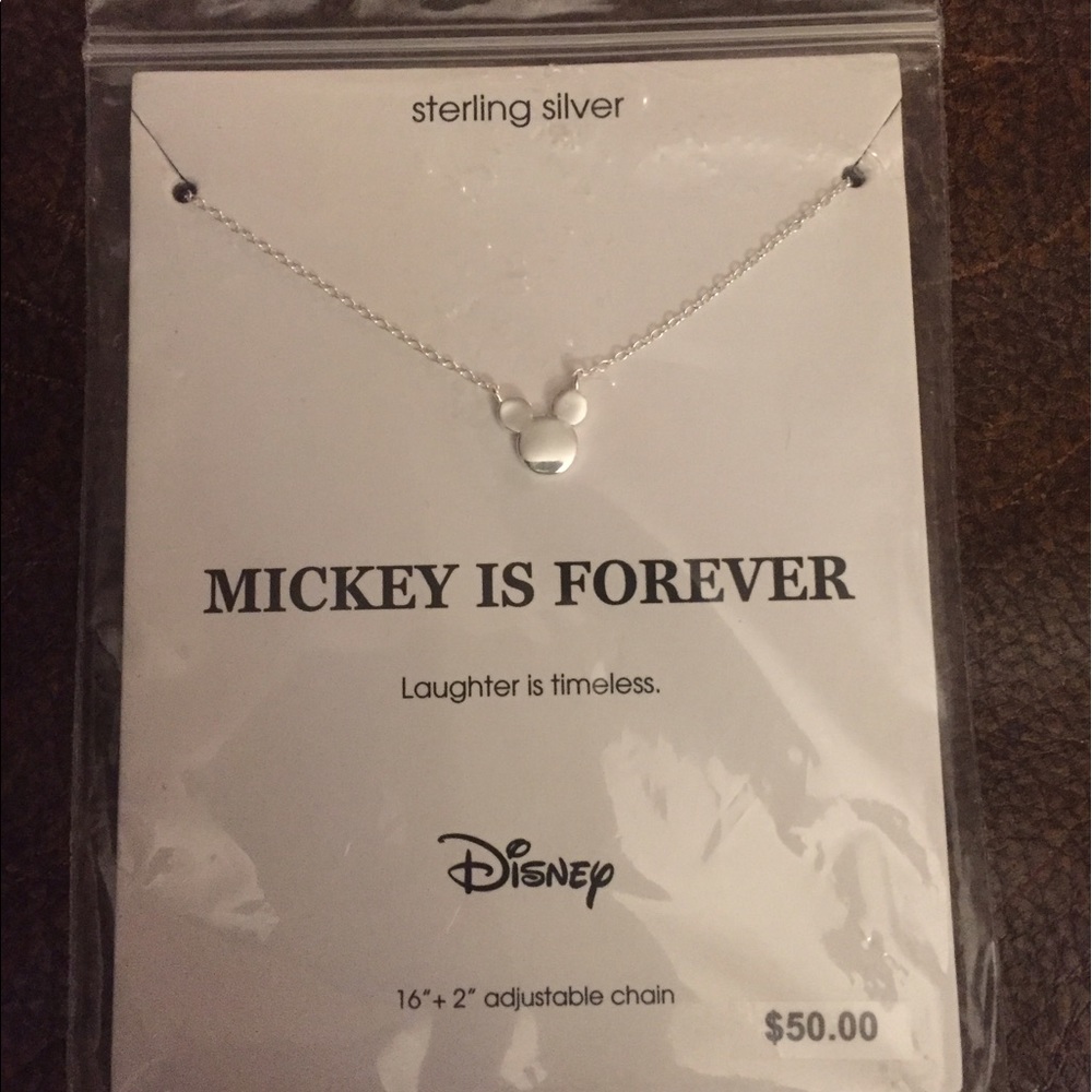 NWT - Mickey Mouse Sterling Silver Necklace - Picture 2 of 6