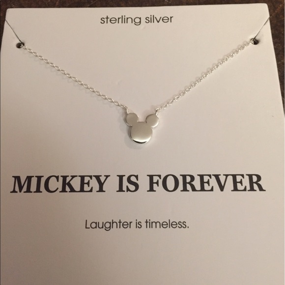 NWT - Mickey Mouse Sterling Silver Necklace - Picture 3 of 6