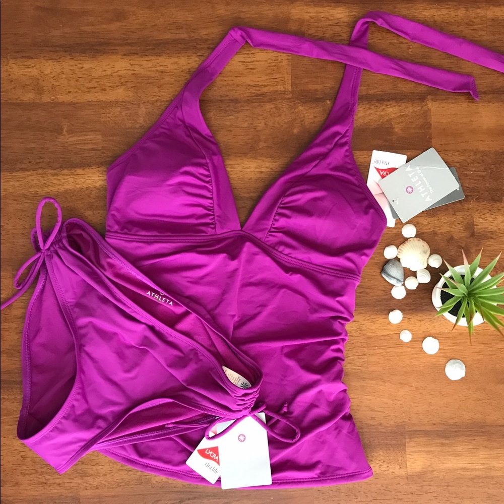 Athleta Tankini Halter & Bottoms