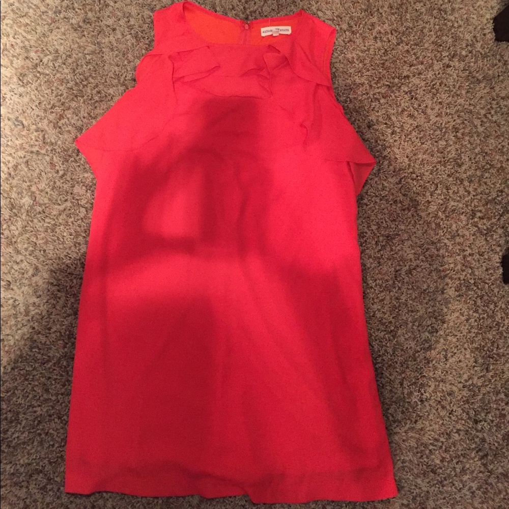 Beautiful ruffle sleeveless dress!