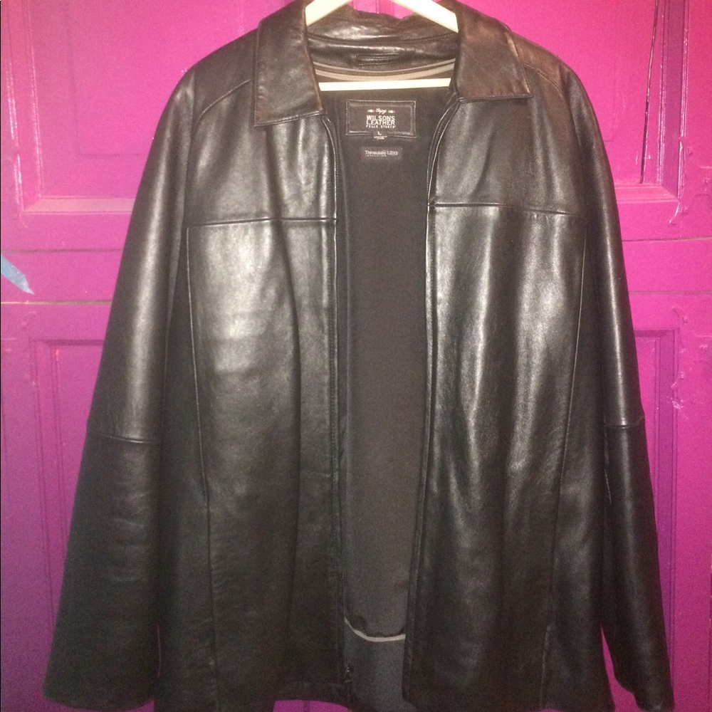 Wilsons leather men's large coat
