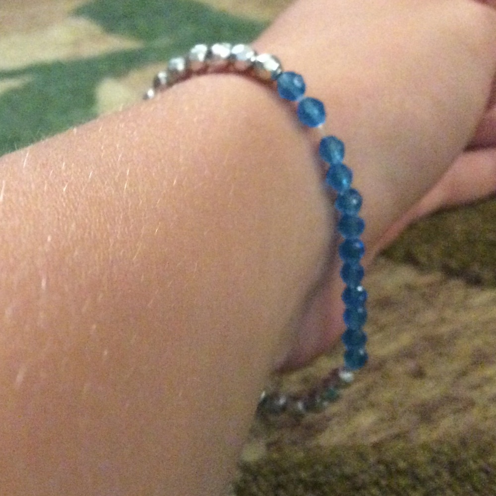 🔵⚪️BLUE AND SILVER BRACELET⚪️🔵
