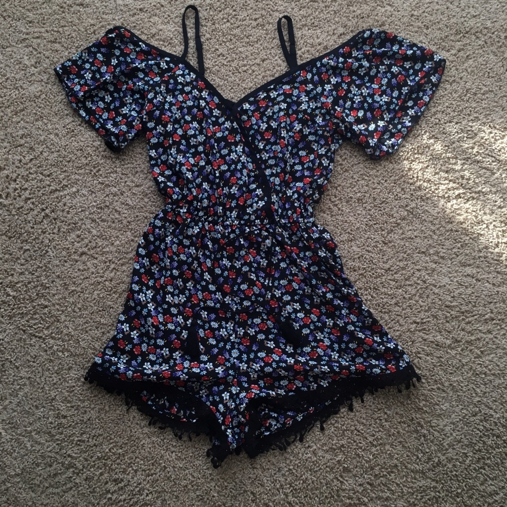 Floral Off The Shoulder Romper