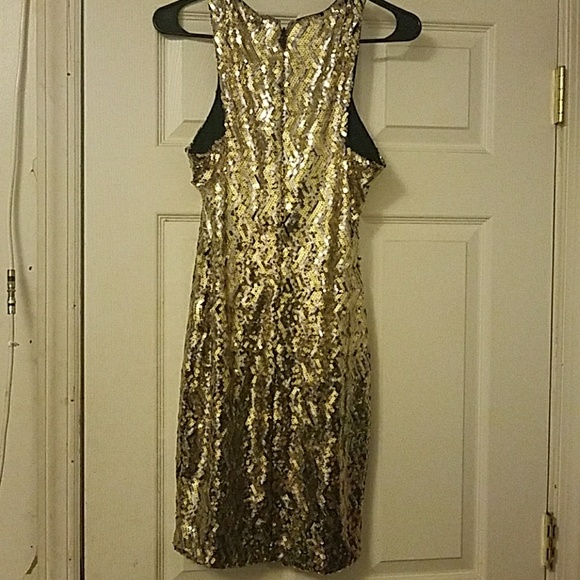 Gold and silver sequence Babe addiction dress - Picture 4 of 6