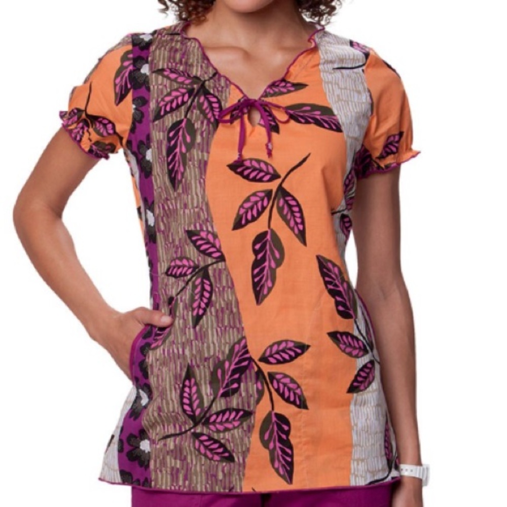 Koi Bridgette Paper Mache Scrub Top