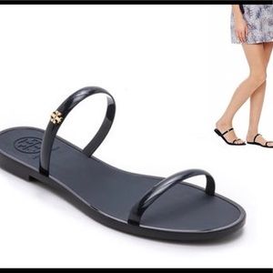 (SOLD)Authentic ToryBurch two band jelly slide