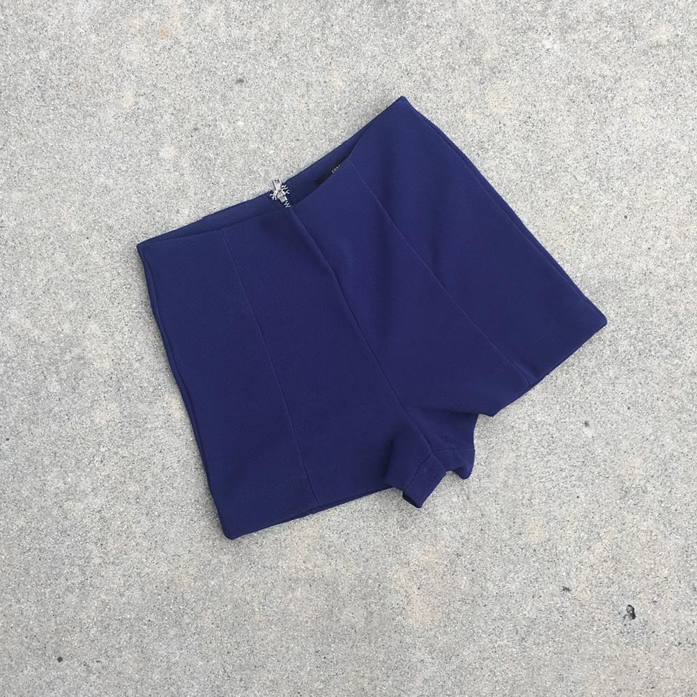 blue shorts