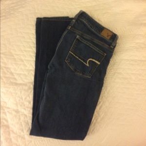 Skinny super stretch blue jeans