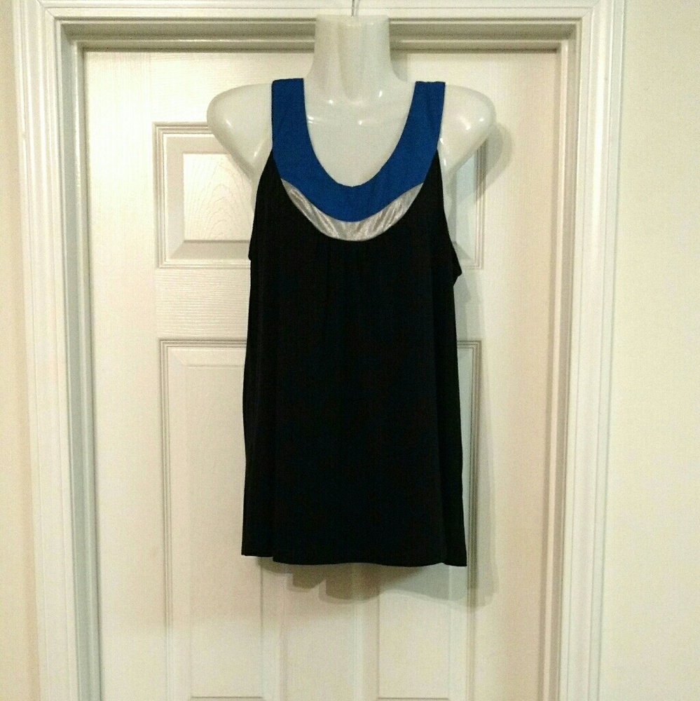 Black Sleeveless Flare Blouse