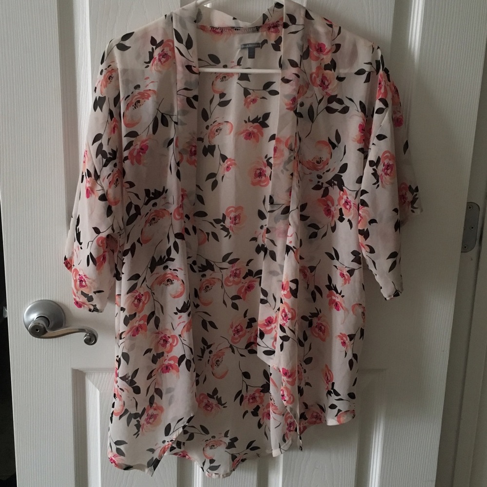 Sheer Floral Cover Up