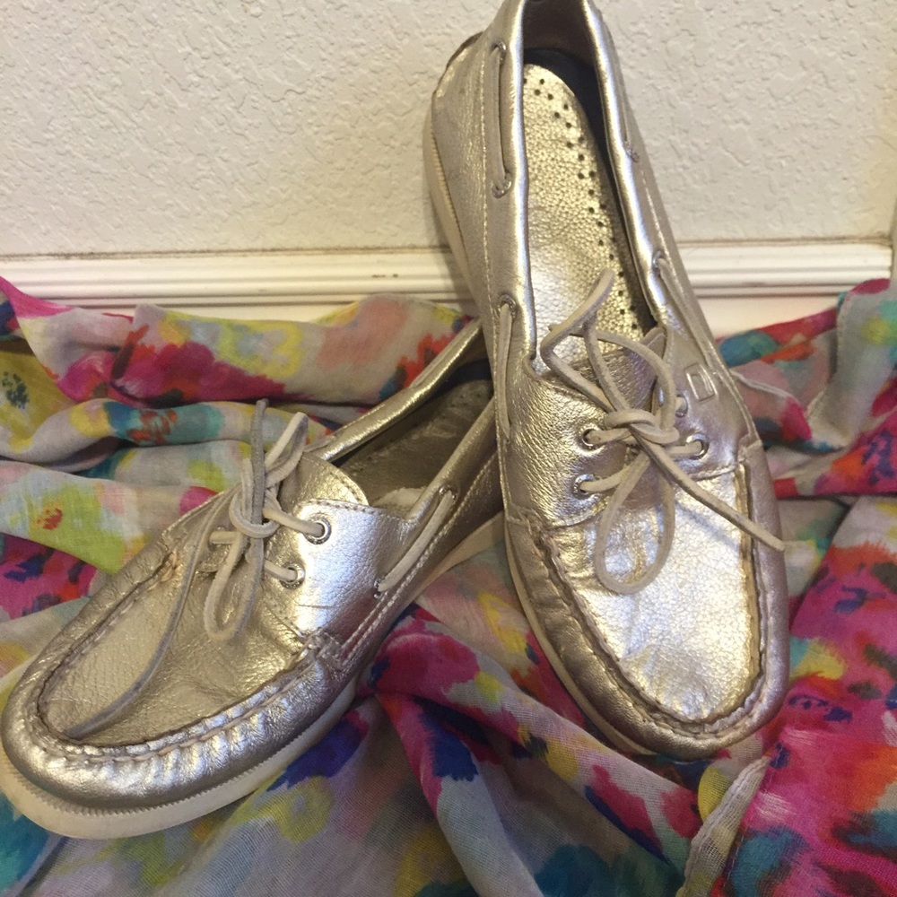 Sperry Topsider Gold Boat Shoats
