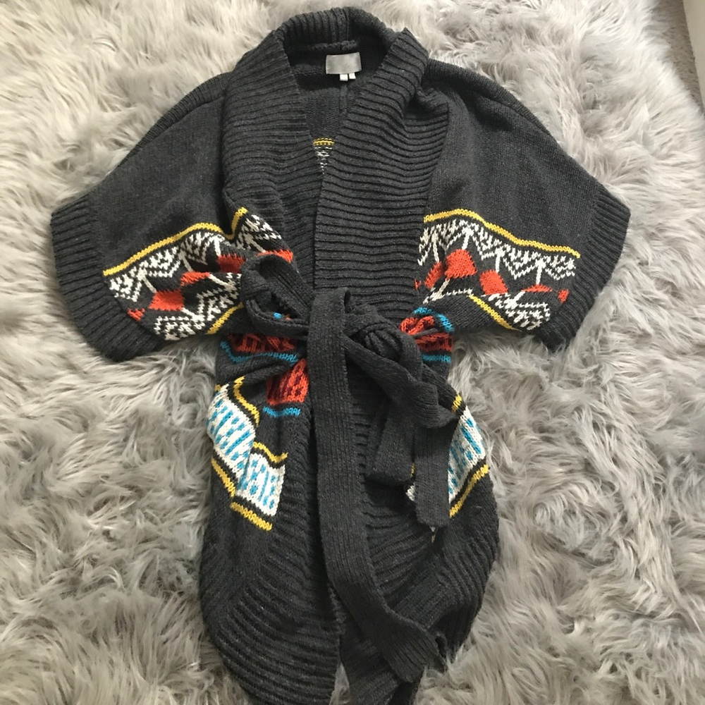 Knitted kimono