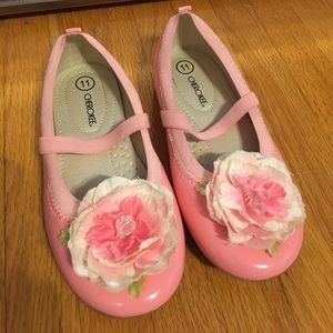 Girls flower ballet flats