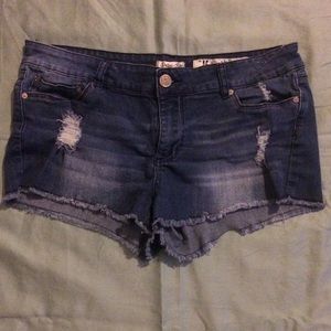 Distressed Jean Shorts