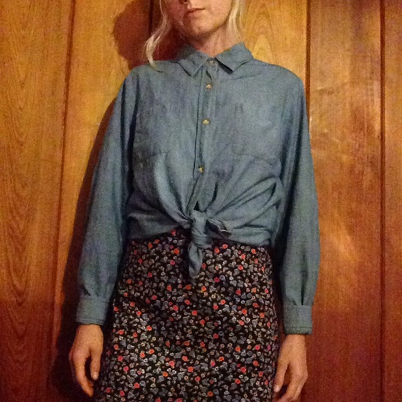 Blue button down - Picture 2 of 3