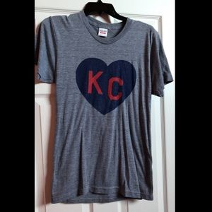 Charlie Hustle navy and red KC shirt!