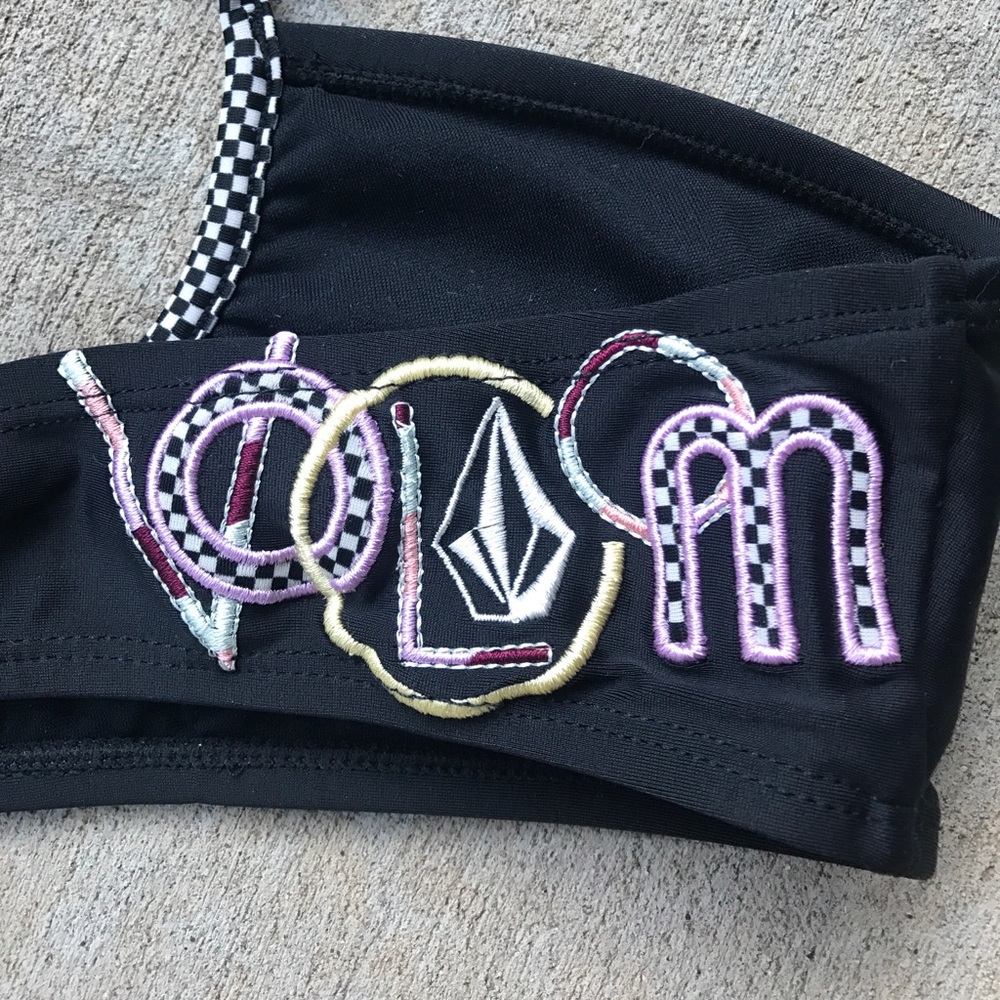 Volcom bandeau bikini top S - Picture 3 of 5