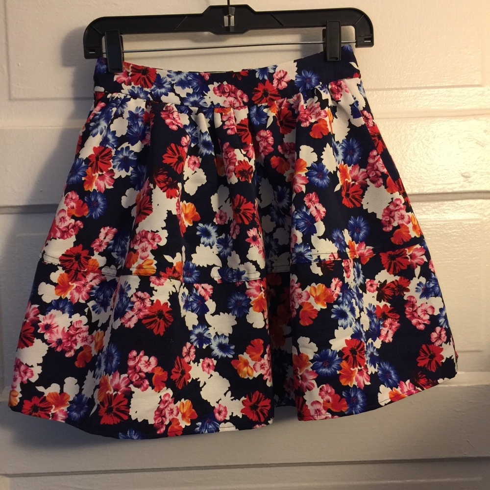 Floral circle skirt