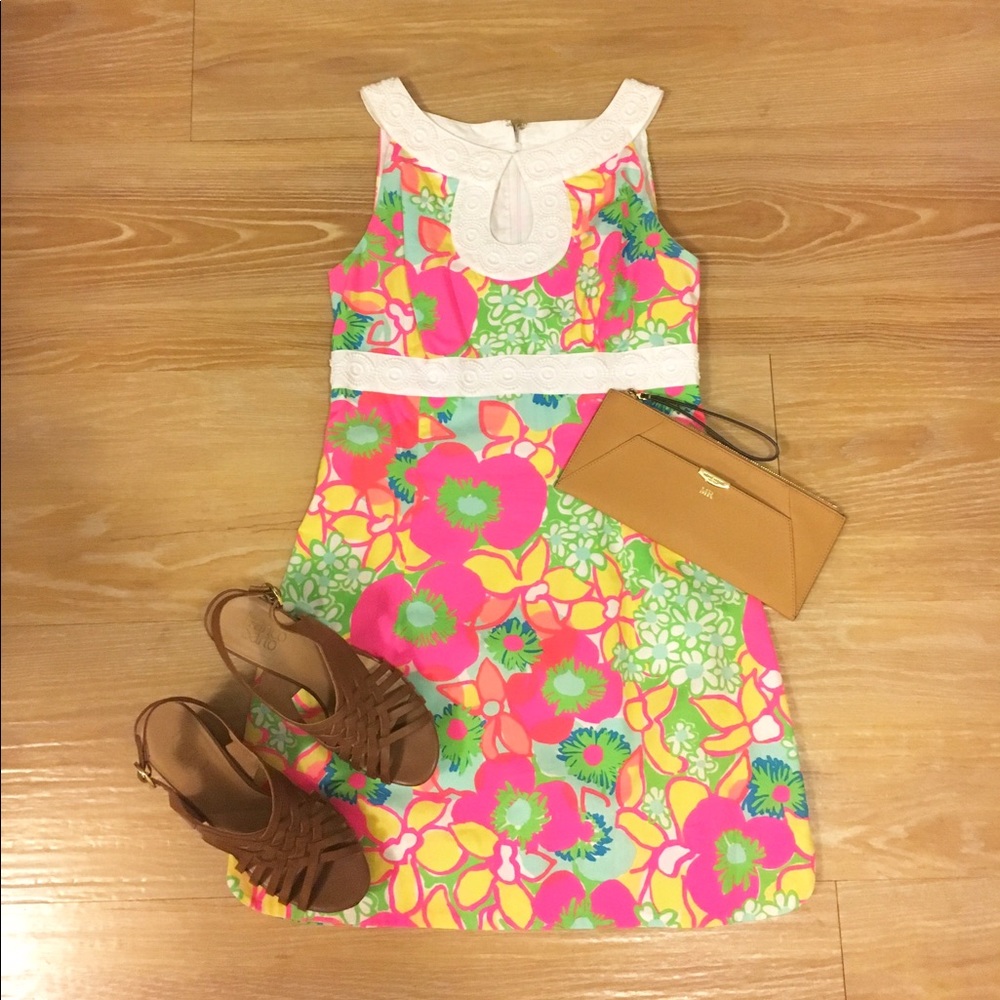 LILLY PULITZER: fun, bright shift dress.