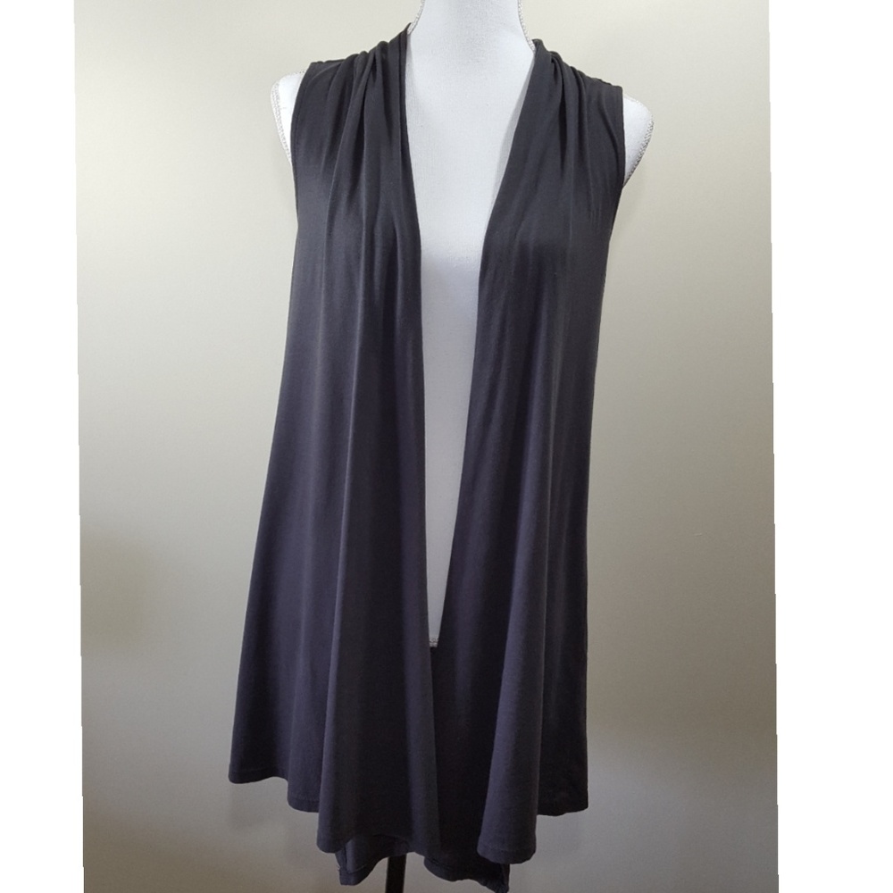 Express sleeveless long cardigan