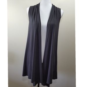 Express sleeveless long cardigan