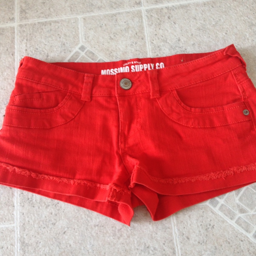 Jean Shorts from Target - Red / Orange