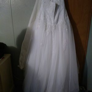 White wedding dress