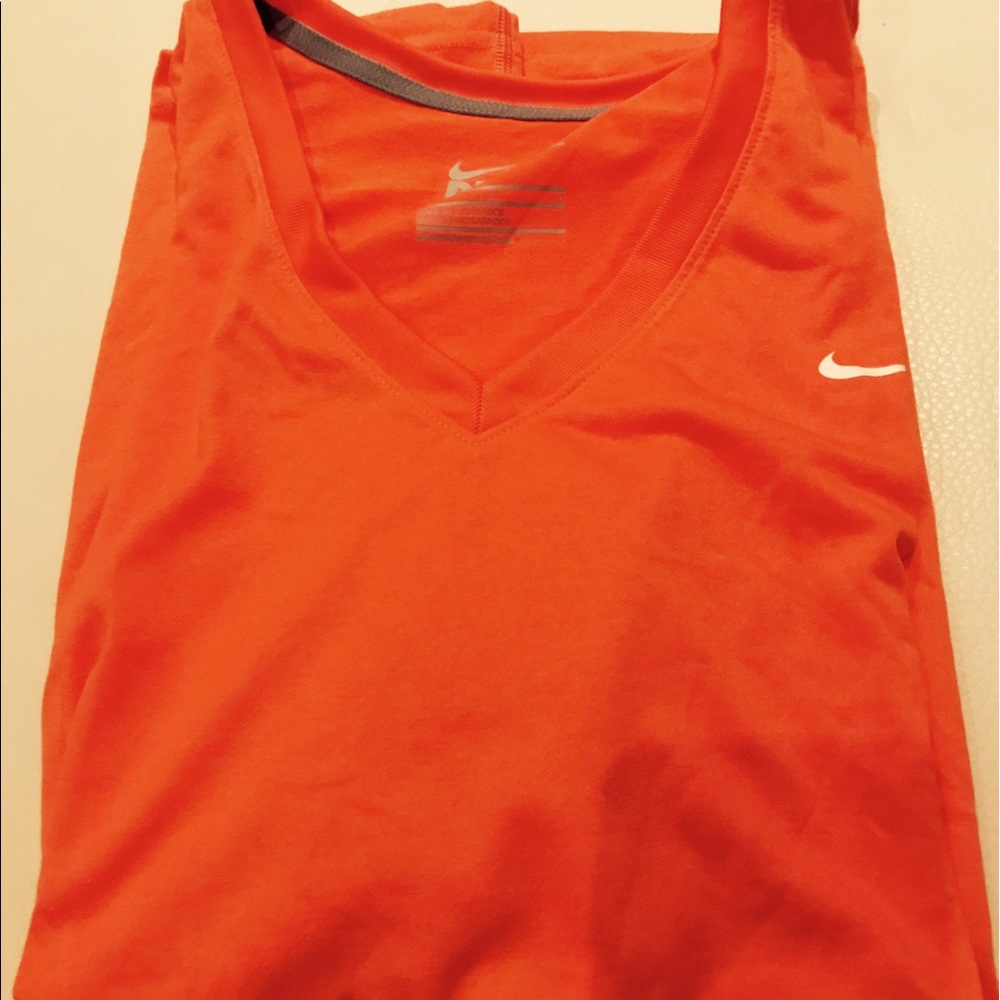 Brand New Nike Dri-Fit Bright Orange T Shirt Large