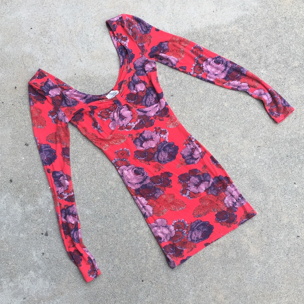 Free People floral red dress