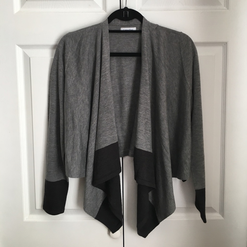 Gray cardigan