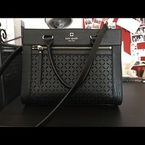 Kate Spade Romy Perri Lane Bubbles leather Black