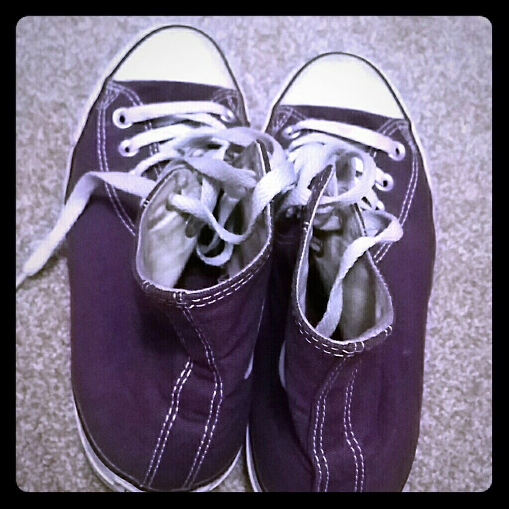Purple shoes