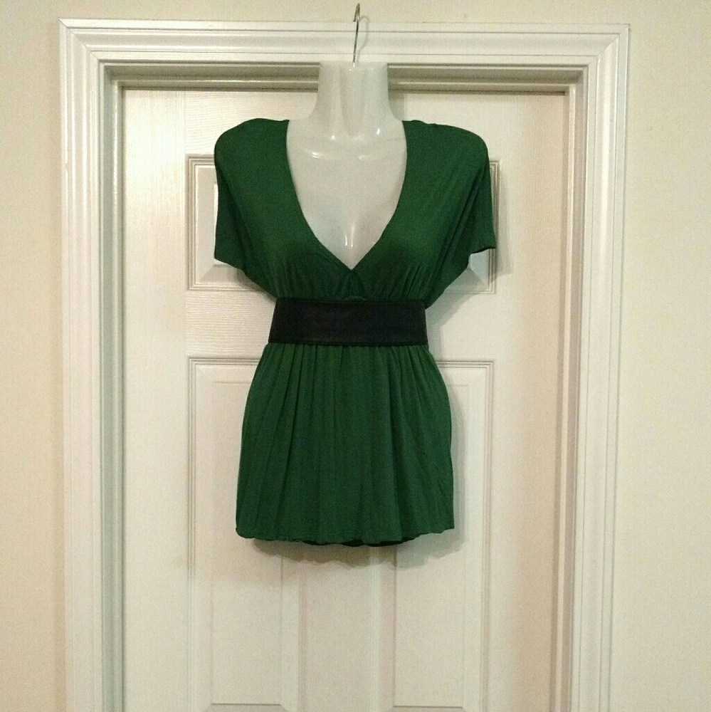 Cute Low Cut Flare Blouse